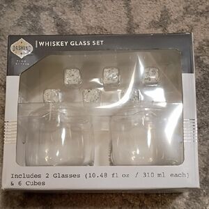 New In Box Dashing Fine Gifts Whisky Glass Set